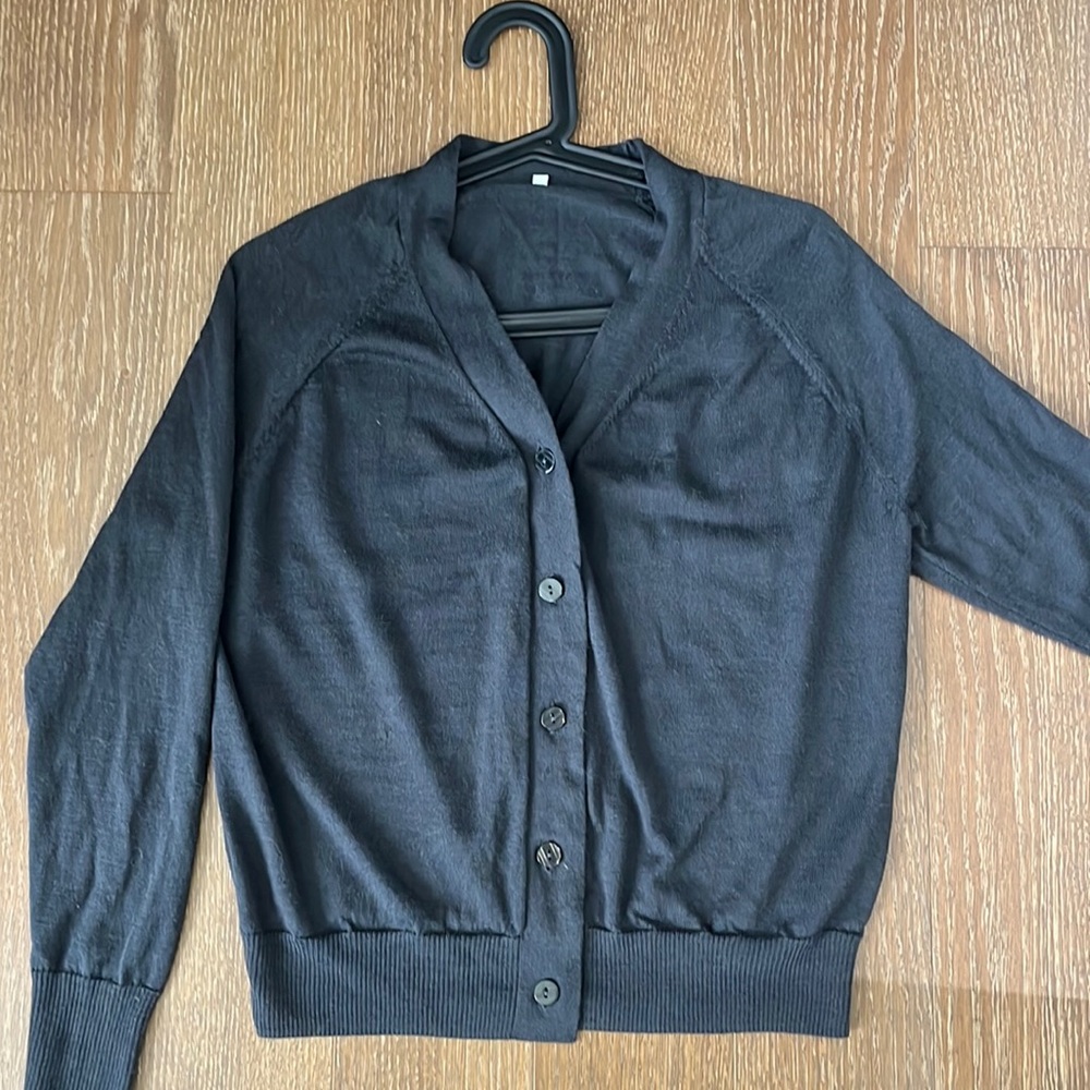 Muji wool and silk cardigan